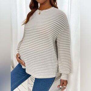 Striped Maternity Sweater
